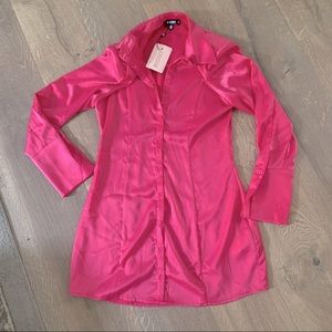 Missguided button up dress